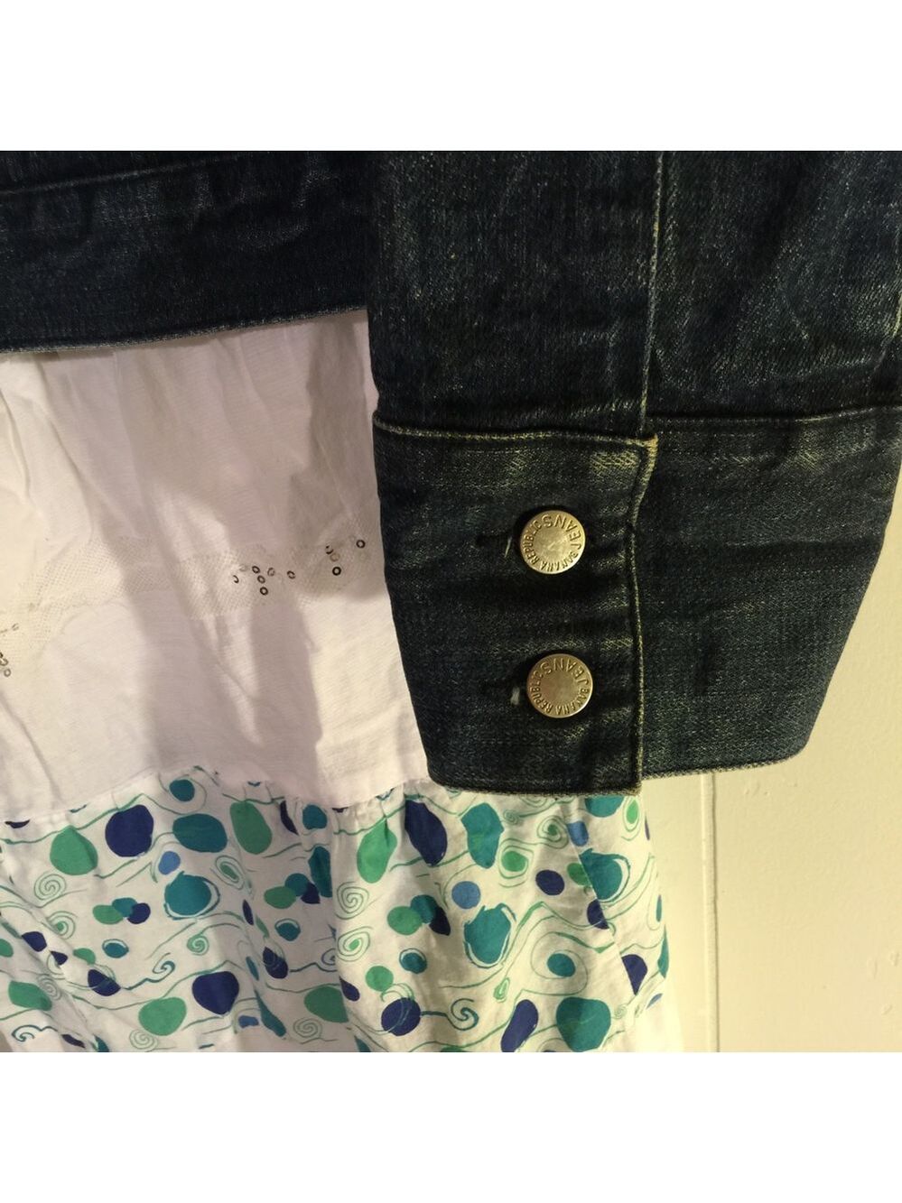 Banana Republic Long Sleeve Snaps Collared Denim Jacket L - Picture 4 of 4